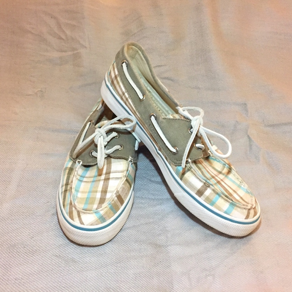Plaid Sperry Boat Shoes